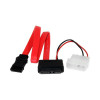 Startech SLSATAF12 STORAGE CABLE - SATA LEFT CONNECTOR - SATA RIGHT CONNECTOR - 12INCH LENGTH - RED