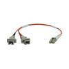 Eaton N458-001-62 ADAPTER - FIBER OPTIC - FEMALE LEFT GENDER - MALE RIGHT GENDER - LC RIGHT CONNEC