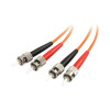 Startech FIBSTST2 2M MULTIMODE FIBER OPTIC CABLE OM1 ST/ST 10G LSZH FIBER CABLE
