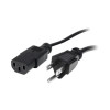 Startech PXT101146 6FT COMPUTER POWER CORD NEMA 5-15P TO C13 AC POWER MONITOR CABLE