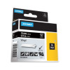 Dymo 1805436 RHINO 3/4IN BLACK VINYL-19MM