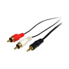 Startech MU3MMRCA STEREO AUDIO CABLE - 3.5 MM MINI-JACK LEFT CONNECTOR - MALE LEFT GENDER - RCA RI