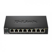 D-Link DGS-108 D-LINK DGS-108 8 PORT UNMANAGED GIGABIT METAL DESKTOP SWITCH QOS AND FLOW CONTRO