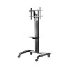 PEERLESS INDUSTRIES SR560M UNIVERSAL 32IN-75IN FLAT PANEL CART WITH METAL SHELF TAA