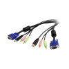 Startech USBVGA4N1A6 6 FT 4-IN-1 USB-VGA AND AUDIO KVM CBL