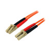 Startech 50FIBLCLC2 2M MULTIMODE FIBER OPTIC CABLE OM2 LC/LC 50/125 LSZH FIBER CABLE
