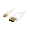 Startech MDP2DPMM2MW MINI DISPLAYPORT TO DISPLAYPORT CABLE ADAPTER MDP TO DP 1.2 CORD 6