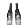 Eaton N201-100-BK 100FT CAT6 PATCH CABLE MM BLACK GIGABIT MOLDED SNAGLESS PVC RJ45