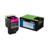 Lexmark 80C10M0 TONER CARTRIDGE - MAGENTA - 1000 PAGES - LEXMARK CX410DE, CX410DE GOV S70 HV, CX