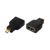 4XHDMIFMMICRO HDMI TO MICRO HDMI ADAPTER F TO M HDMI FEMALE TO HDMI D MALE M