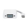 4XMDPMVGAF 8IN MINI DISPLAYPORT MALE TO VGA FEMALE ADAPTER 1080P HDTV WHITE