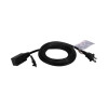 Qvs PC2PX-15 15FT 3 OUTLET 2 PRONG POWER EXTENSION CORD AC MALE TO FEMALE