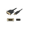 Addon DISPLAYPORT2DVI6F ADDON 6FT DISPLAYPORT MALE TO DVI-D DUAL LINK (24+1 PIN) MALE BLACK ADAPTER CABL
