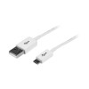 Startech USBPAUB2MW 6FT MICRO USB CABLE 2M WHITE USB A TO MICRO B CHARGING CORD