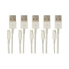 Visiontek 900759 LIGHTNING TO USB WHITE 1M CABLE-5 PACK