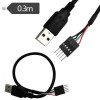 Eaton U024-06N-IDC EATON TRIPP LITE SERIES USB 2.0 A FEMALE TO USB MOTHERBOARD 4-PIN IDC HEADER CAB