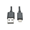 TRIPP LITE M100-10N-BK 10IN LIGHTNING CHARGING CABLE USB SYNC IPAD/IPHONE/IPOD BLACK