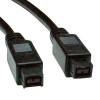 Eaton F017-010 HI-SPEED CABLE - 9 PIN FIREWIRE 800 LEFT CONNECTOR - MALE LEFT GENDER - 6 PIN FI 10ft