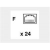 Eaton N252-024 EATON TRIPP LITE SERIES 24-PORT 1U RACK-MOUNT CAT6/CAT5 110 PATCH PANEL, 568B, R
