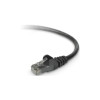 Belkin A3L980-06-BLK-S 6FT CAT6 BLACK SNAGLESS RJ45 M/M PATCH CBL