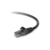 Belkin A3L980B25-BLK-S 25FT CAT6 BLACK SNAGLESS PATCH CBLE 4PAIR RJ45M/M