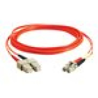 LEGRAND 33154 1M LC-SC 62.5/125 OM1 DUPLEX MULTIMODE PVC FIBER OPTIC CABLE - ORANGE