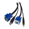 Startech SVUSB2N1_15 CONNECT VGA AND USB-EQUIPPED COMPUTERS TO A KVM SWITCH USING A SINGLE CABLE - 15