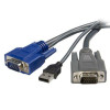 Startech SVUSB2N1_6 CONNECT VGA AND USB-EQUIPPED COMPUTERS TO A KVM SWITCH USING A SINGLE CABLE - 6F