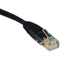 EATON TRIPP LITE SERIES CONNECTIVIT N002-010-BK 10FT CAT5E BLACK PATCH CABLE CAT5 MOLDED RJ45 M/M 350MHZ PVC UTP