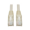 Eaton N201-020-WH 20FT CAT6 PATCH CABLE M/M WHITE GIGABIT MOLDED SNAGLESS PVC RJ45