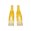 EATON TRIPP LITE SERIES CONNECTIVIT N201-015-YW 15FT CAT6 PATCH CABLE MM YELLOW GIGABIT MOLDED SNAGLESS PVC RJ45