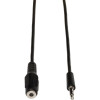 P311-025 25FT MINI STEREO AUDIO EXT CBL FOR SPEAKERS/HEADPHONES 3.5MM M/F