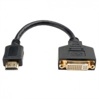 EATON TRIPP LITE SERIES CONNECTIVIT P132-08N 8IN HDMI TO DVI ADAPTER CABLE CONVERTER HDMI TO DVI-D M/F
