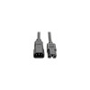 EATON TRIPP LITE SERIES CONNECTIVIT P018-002 2FT COMPUTER POWER CORD 14AWG 15A C14 TO C15 HEAVY DUTY