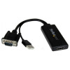 Startech VGA2HDU VGA TO HDMI SIGNAL CONVERTER VGA USB AUDIO TO HDMI CONVERTER
