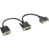 Eaton P564-06N-DV EATON TRIPP LITE SERIES DVI Y SPLITTER CABLE, DIGITAL AND VGA MONITORS (DVI-I M