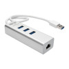 Eaton U336-U03-GB EATON TRIPP LITE SERIES USB TO GIGABIT ETHERNET NIC NETWORK ADAPTER WITH 3 PORT