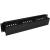 Startech CMDUCT2U 2U HORIZONTAL FINGER DUCT RACK CABLE MANAGEMENT PANEL WITH COVER - SERVER RACK C