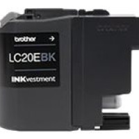 Brother LC20EBK INKVESTMENT SUPER HIGH YIELD (XXL SERIES) BLACK INK CARTRIDGE (YIELDS APPROX. 2,