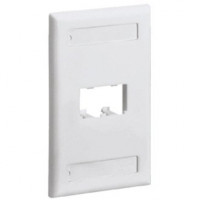 Panduit CFPL2WHY FACEPLATE 2 PT SGL GANG BULK PK WHT