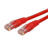 Startech C6PATCH1RD 1FT RED CAT6 ETHERNET CABLE DELIVERS MULTI GIGABIT 1/2.5/5GBPS & 10GBPS UP TO 16