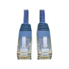 EATON TRIPP LITE SERIES CONNECTIVIT N200-005-BL 5FT CAT6 PATCH CABLE M/M BLUE GIGABIT MOLDED UTP PVC RJ45 550MHZ