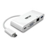 Eaton U444-06N-VGU-C MULTIPORT ADAPTER - USB-C LEFT CONNECTOR - MALE LEFT GENDER - HD15,USB 3.0 A,RJ4