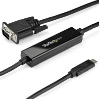 Startech CDP2VGAMM1MB 3FT USB C TO VGA CABLE ADAPTER USB TYPE C TO VGA CONVERTER CORD