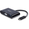Startech CDP2VGAUACP USB C MULTIPORT ADAPTER 60W PD VGA USBC MINI TRAVEL DOCK W/ USB