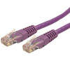 Startech N6PATCH6INPL 6IN PURPLE CAT6 ETHERNET CABLE SNAGLESS RJ45 UTP PATCH CABLE CORD