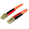 Startech 450FBLCLC2 2M OM4 FIBER OPTIC CABLE LC/LC FIBER MULTIMODE PATCH CABLE - AQUA
