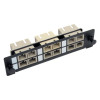 EATON TRIPP LITE SERIES CONNECTIVIT N492-08D-LC FIBER PATCH PANEL MMF/SMF 8 LC CONNECTORS TOOLLESS PASS-THRU