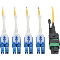 EATON TRIPP LITE SERIES CONNECTIVIT N390-02M-8LC-AP 2M 12-FIBER SMF MTP/MPO 8.3/125 PLENUM YELLOW OPTIC CABLE