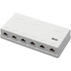 Eaton N236-006-WH EATON TRIPP LITE SERIES PRE-CONFIGURED UNSHIELDED CAT6 6-PORT SURFACE-MOUNT BOX,